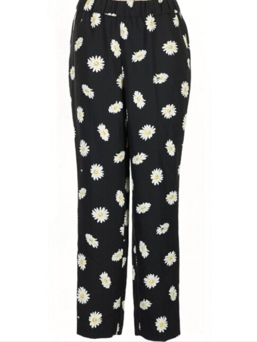 Kate Spade Black Daisy Track Pants. Size 4